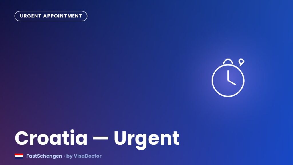 Croatia - urgent Schengen visa appointment for UAE residents
