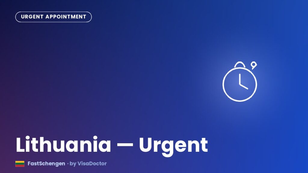 Urgent Lithuania Visa Appointment: UAE Applicant Guide