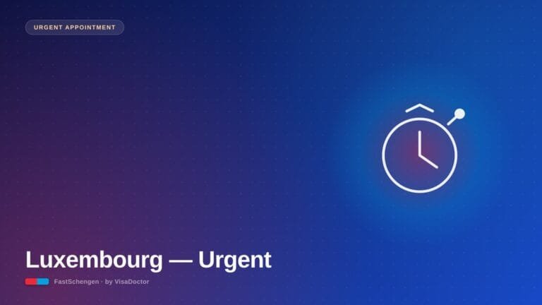 Urgent Luxembourg Visa Appointment: UAE Applicant Guide