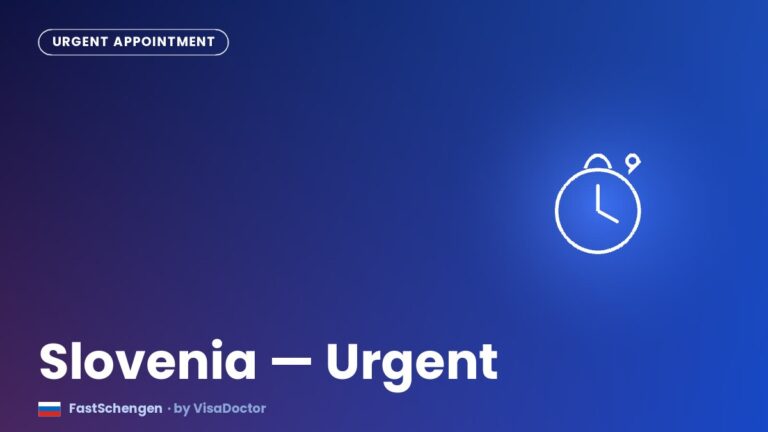 Urgent Slovenia Visa Appointment: UAE Applicant Guide